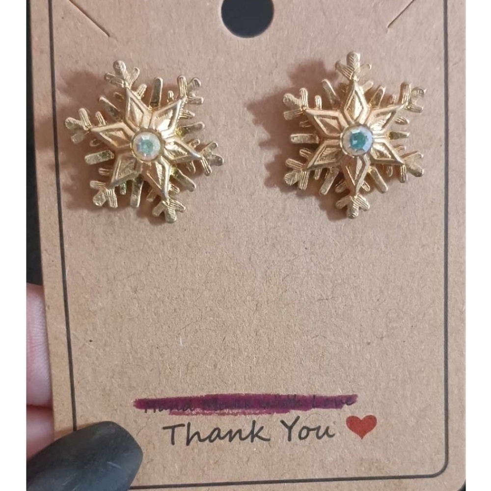 Vintage gold earrings